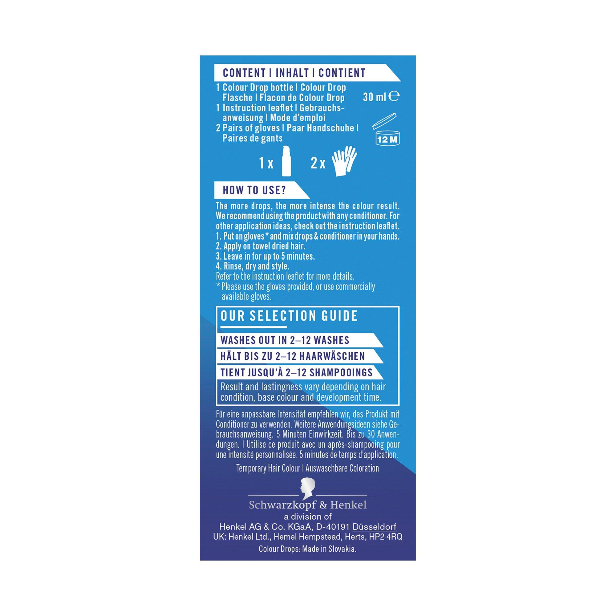 LIVE LIVE Drops Crystal Blue Temporary Colour Drops  