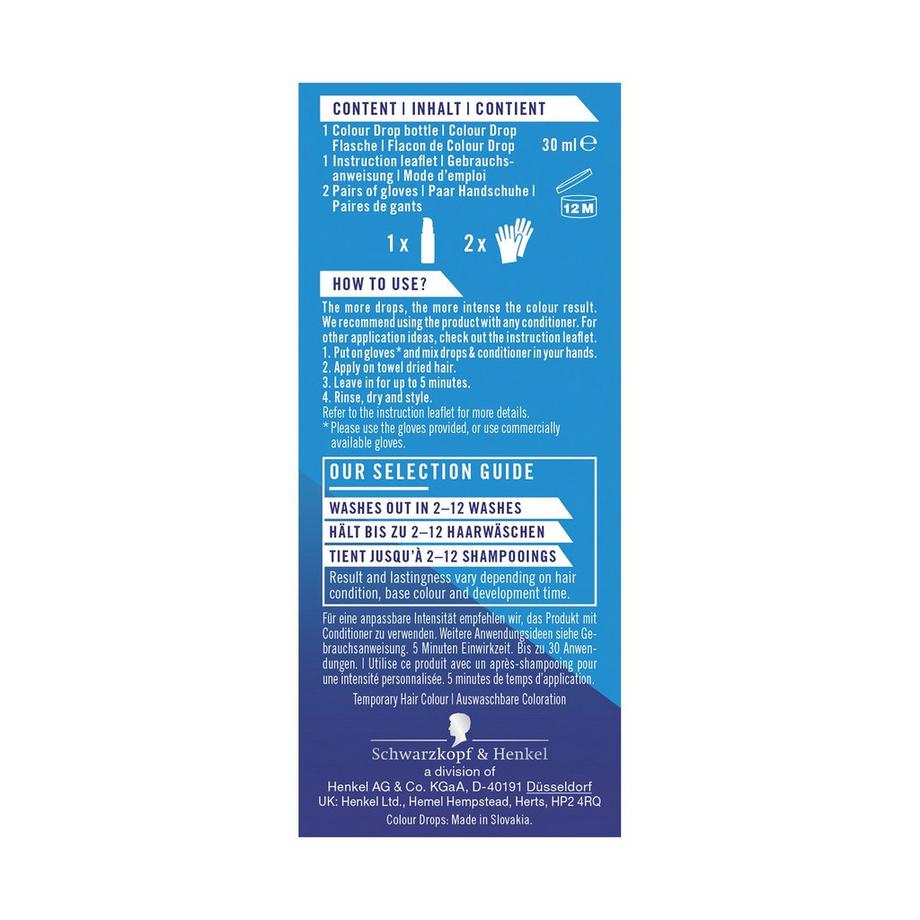 LIVE LIVE Drops Crystal Blue Temporary Colour Drops  