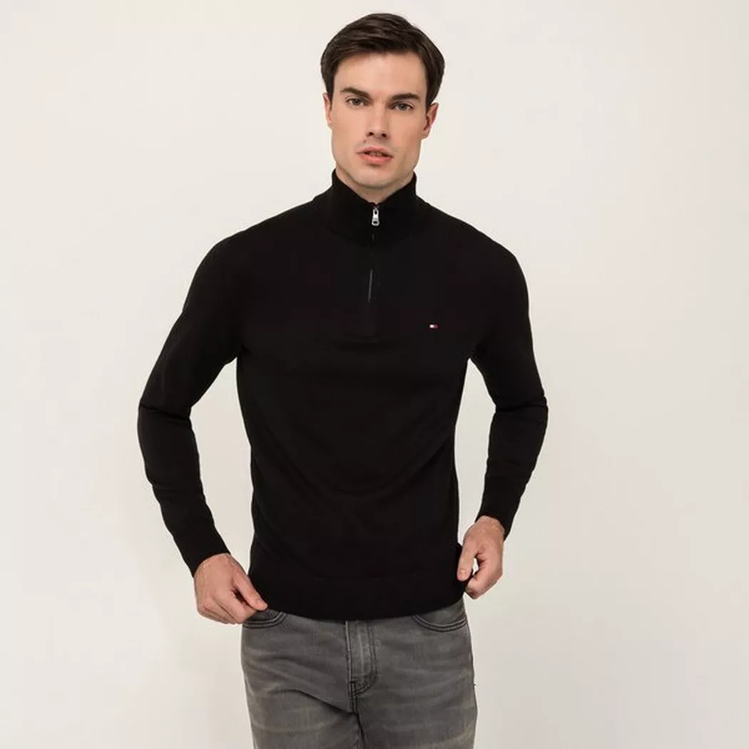 Tommy Hilfiger - Cashmere Pullover, für Herren, Black, Größe XL