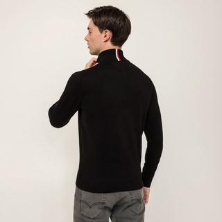 TOMMY HILFIGER Pima Cotone Biologico Cashmere Zip Mock Pullover  