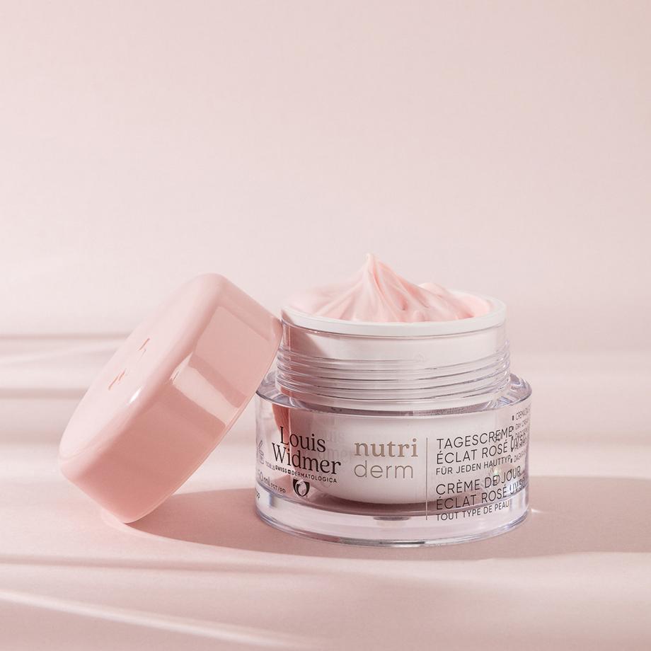 Louis Widmer  nutriderm Tagescreme Éclat Rosé UV 50 