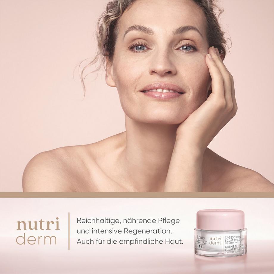 Louis Widmer  nutriderm Tagescreme Éclat Rosé UV 50 