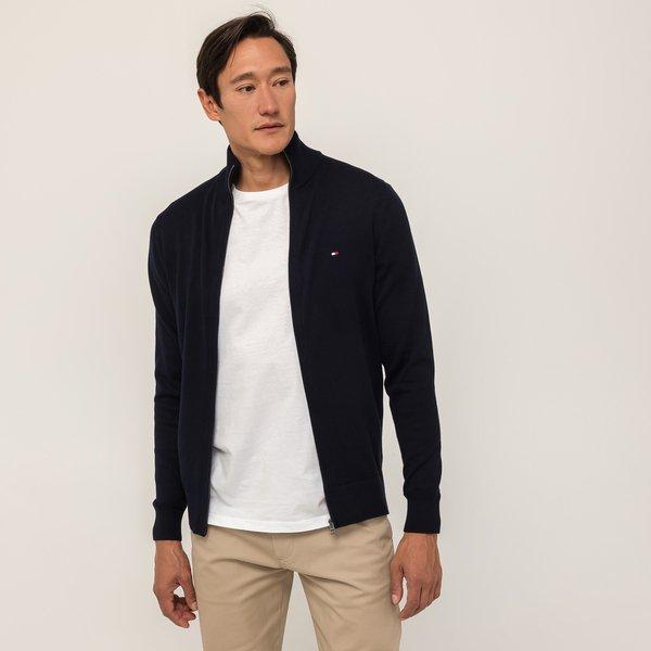 TOMMY HILFIGER PIMA ORG CTN CASHMERE ZIP THRU Maglione in cachemire 