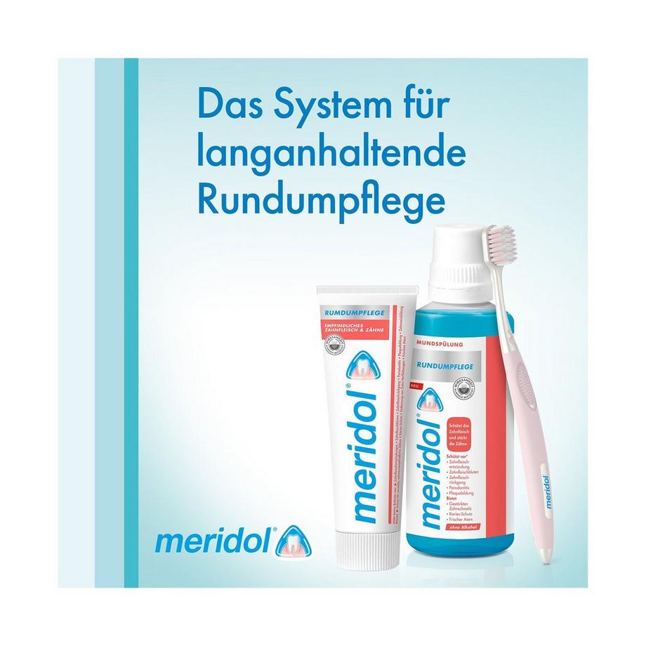 meridol Rundumpflege Empfindliches Zahnfleisch & Zähne Rundumpflege Zahnpasta, gegen empfindliches Zahnfleisch und Zähne 
