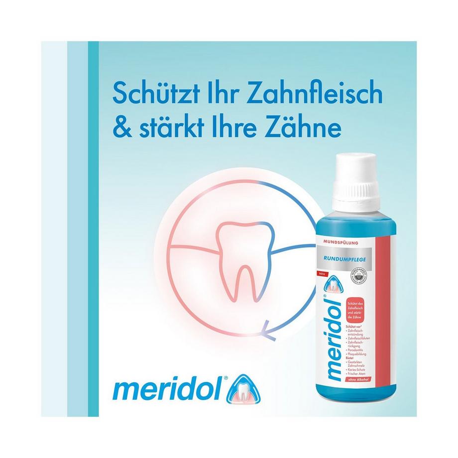 meridol Rundumpflege Rundumpflege Mundspülung, bekämpft Plaquebakterien 