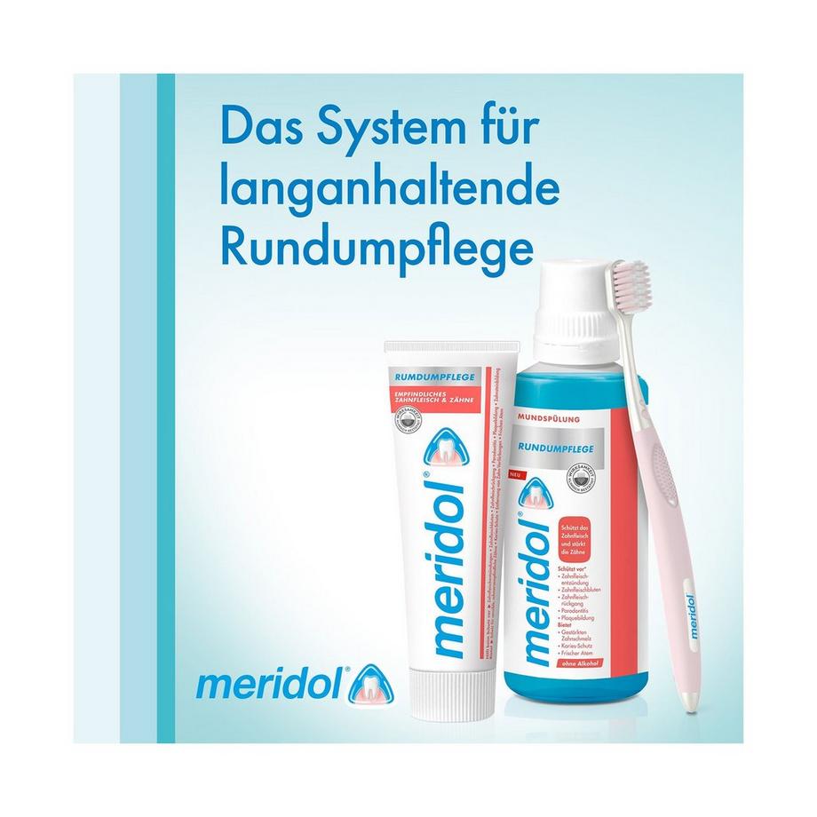 meridol Rundumpflege Rundumpflege Mundspülung, bekämpft Plaquebakterien 