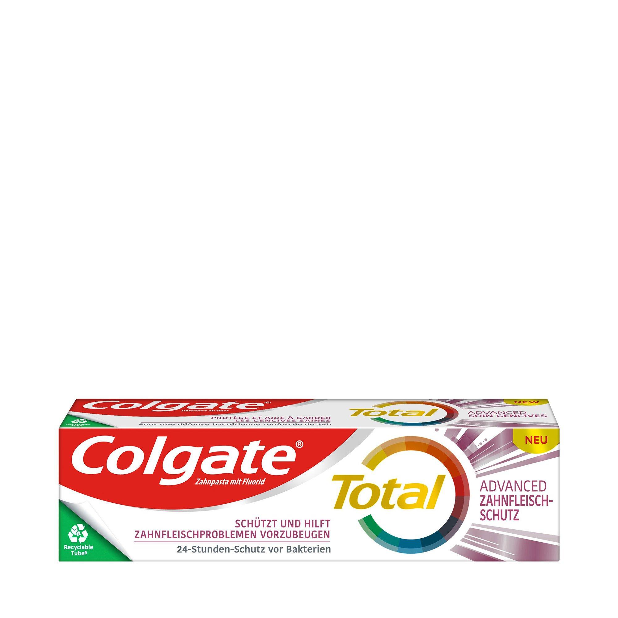Colgate Total Advanced Zahnfleischschutz Total Advanced Soin Gencives Dentifrice, protège la santé de vos gencives 