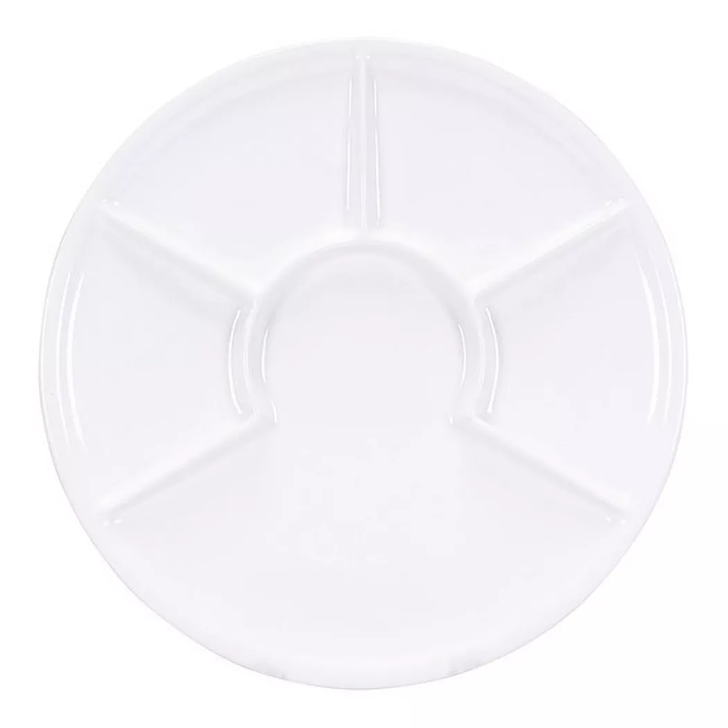 Kadastar - Fleischfondue-Teller, 28cm, Weiss
