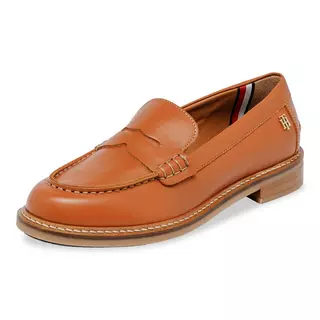 TOMMY HILFIGER TH PREPPY FLAT LOAFER Loafers Cognac