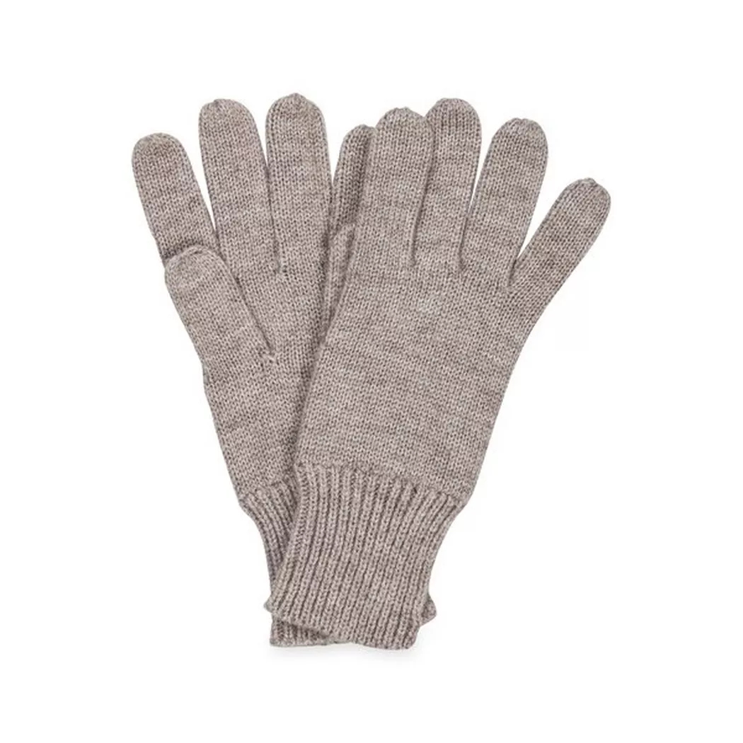 Manor Woman Finger Gloves Grey Melange Onesize