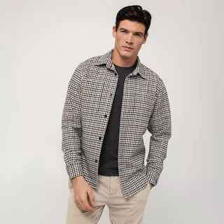 TOMMY HILFIGER Hemd, langarm BONDED TATTERSALL OVERSHIRT 