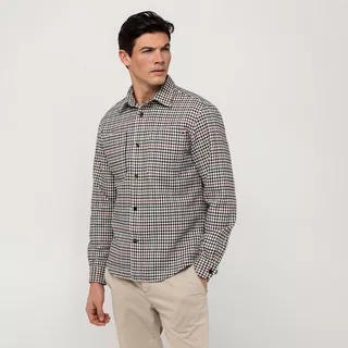 TOMMY HILFIGER Hemd, langarm BONDED TATTERSALL OVERSHIRT 