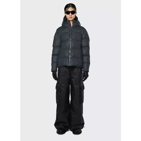 RAINS Jacke Puffer Jacket Anthrazit