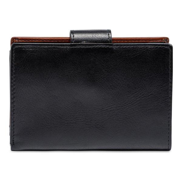 Manor Woman Portefeuille Classique Bicolore en Cuir  