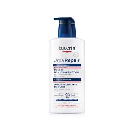 Eucerin Urea Repair Lozione idratante al 5% di urea con fragranza lenitiva 