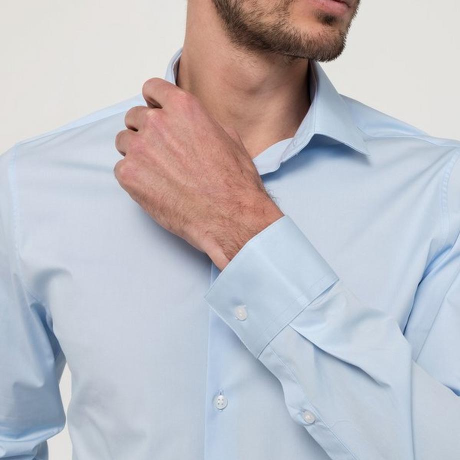 CALVIN KLEIN Hemden Poplin Stretch Slim Hemd Langarm  