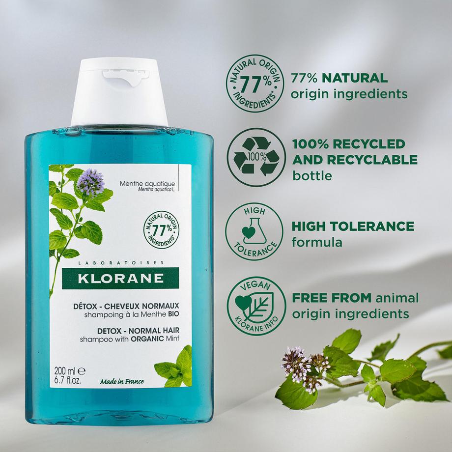 KLORANE BIO-Wasserminze Detox-Shampoo 