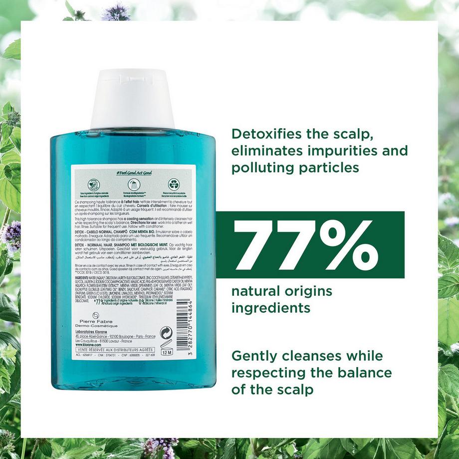 KLORANE BIO-Wasserminze Detox-Shampoo 