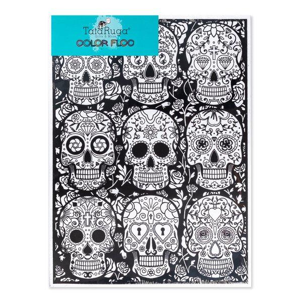 TataRuga Bild aus Samt zum Ausmalen Totenköpfe | online kaufen - MANOR