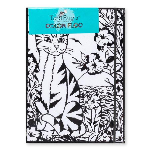 Image of Mappe mit Gummiband aus Samt zum Ausmalen Mappe mit Gummiband aus Samt zum Ausmalen