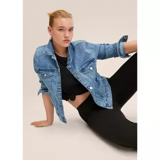 MANGO VICKY Giacca di jeans con bottoni Blu 1