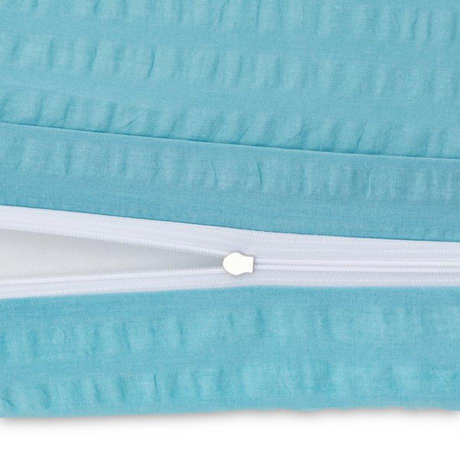 Manor Nolan Gestreifter Seersucker Duvetbezug  