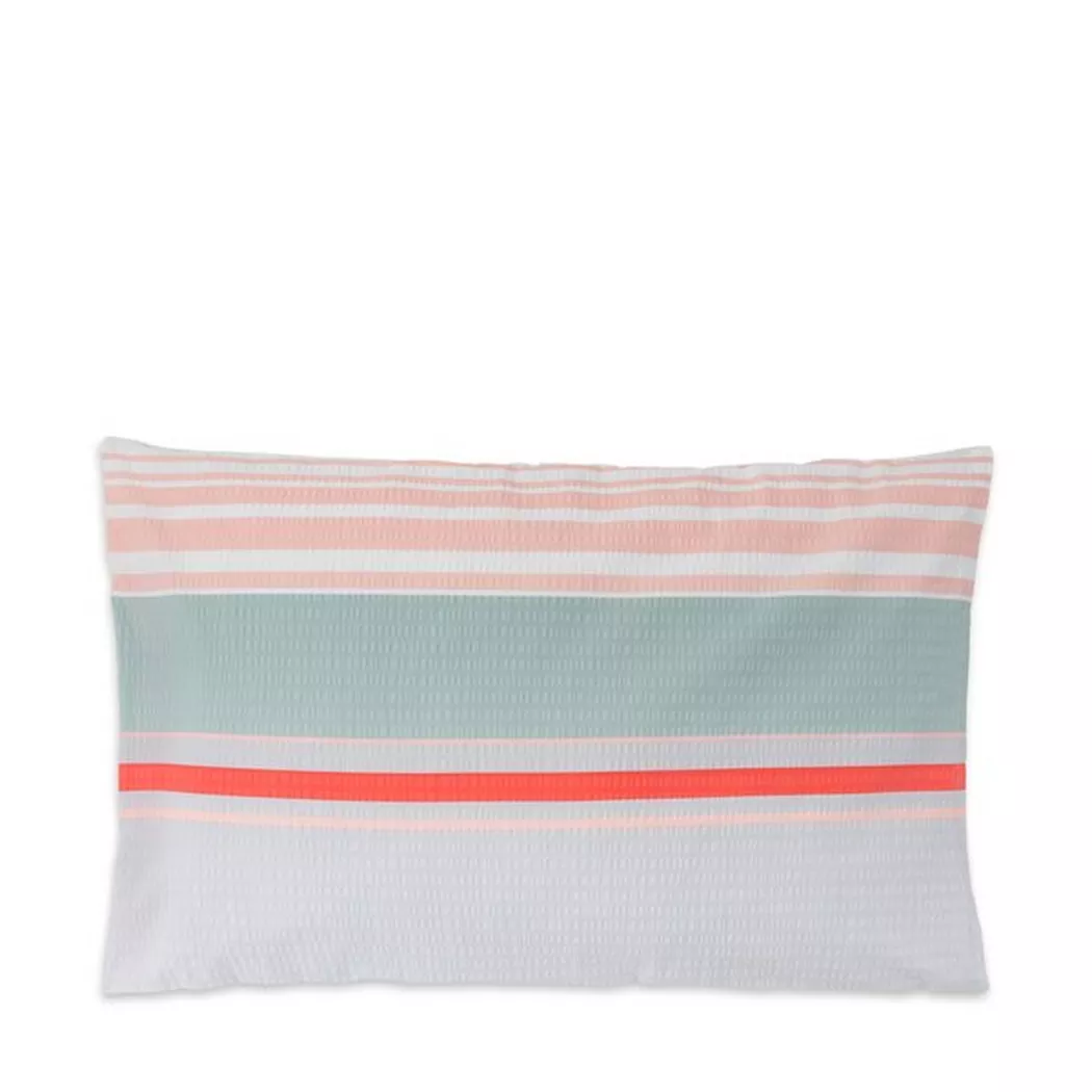 Manor - Kissenbezug, Fina Seersucker Gestreifter Kissenbezug, 65 x 65 cm, Multicolor