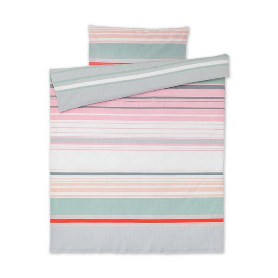 Manor Fina Seersucker Taie d'oreiller rayée  