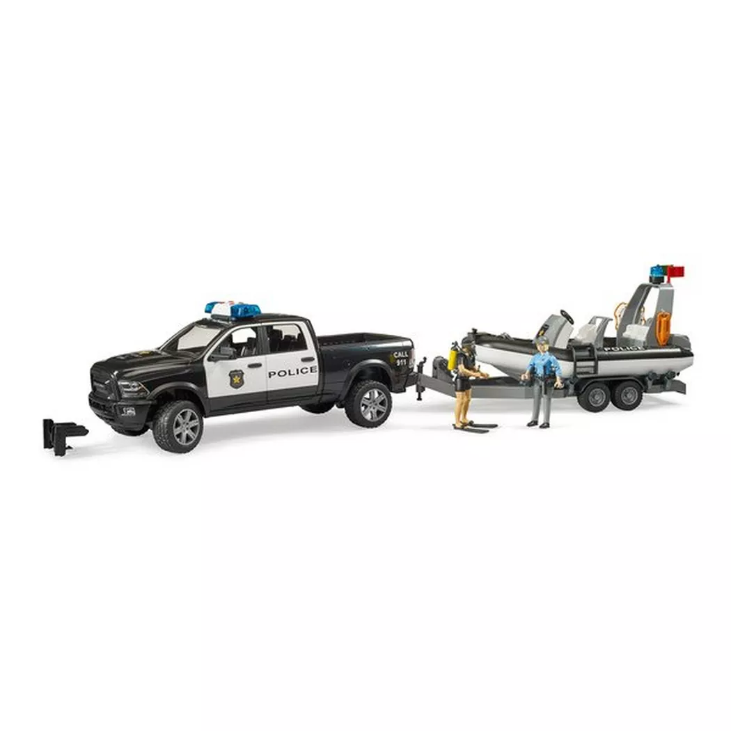 Jeux de voiture - RAM 2500 policiers Bruder