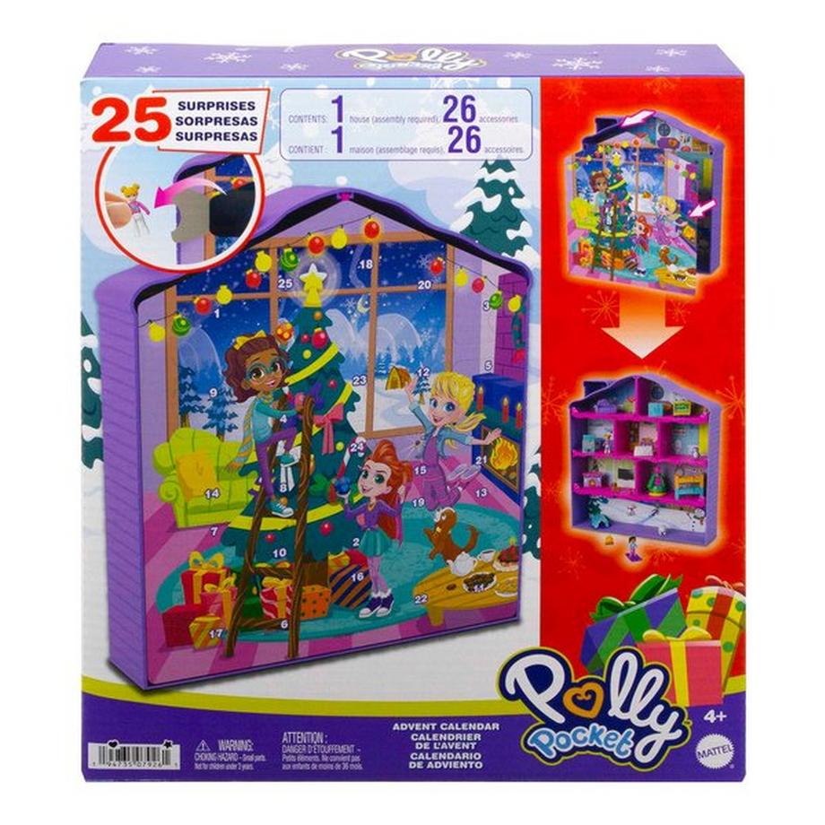 polly pocket  Adventskalender im Winterhaus-Design 