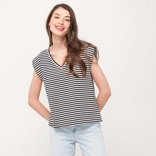 TOM TAILOR Denim  Top, V-Neck 