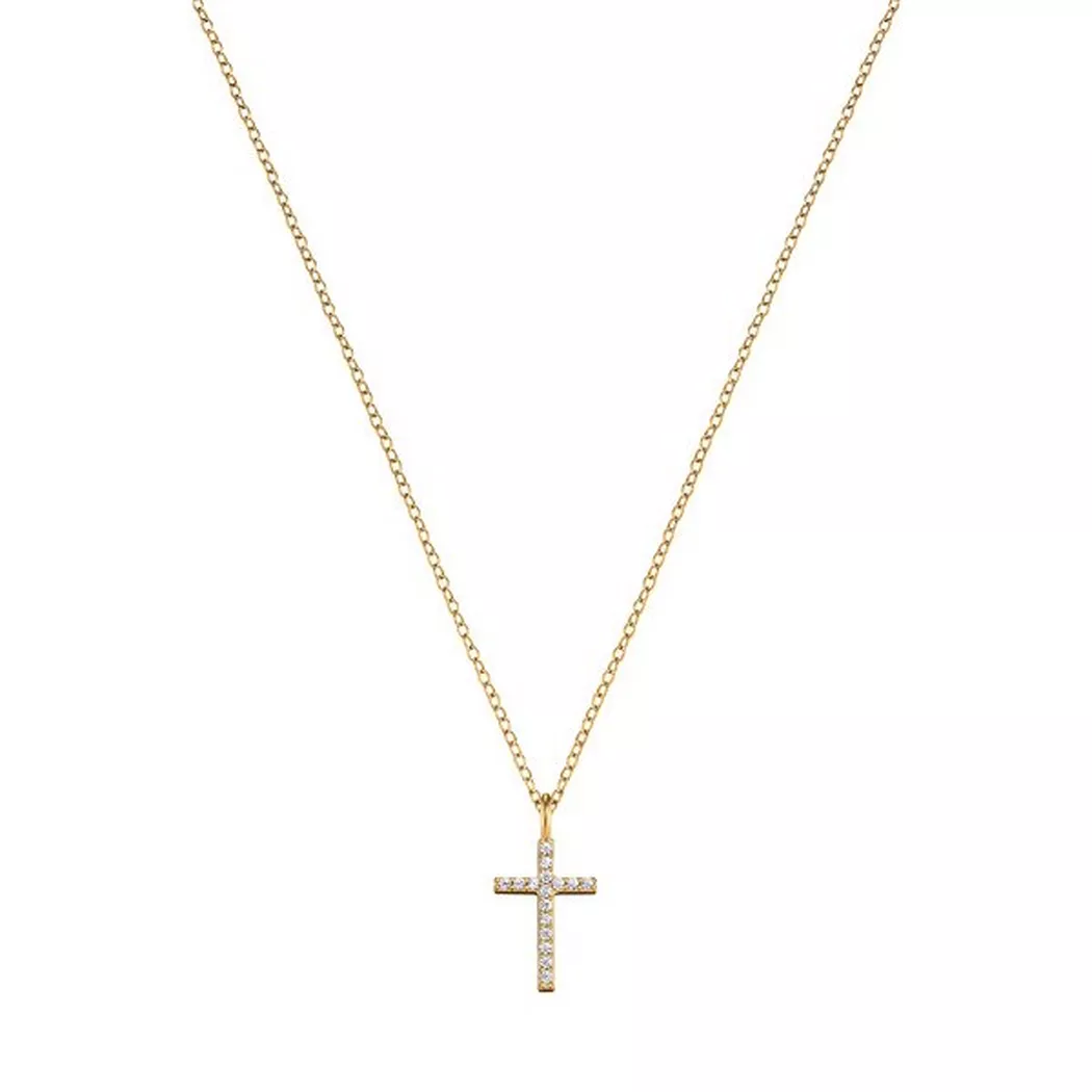 Engelsrufer Kette mit Anhänger "Kreuz" mit Zirkonia (synth.)