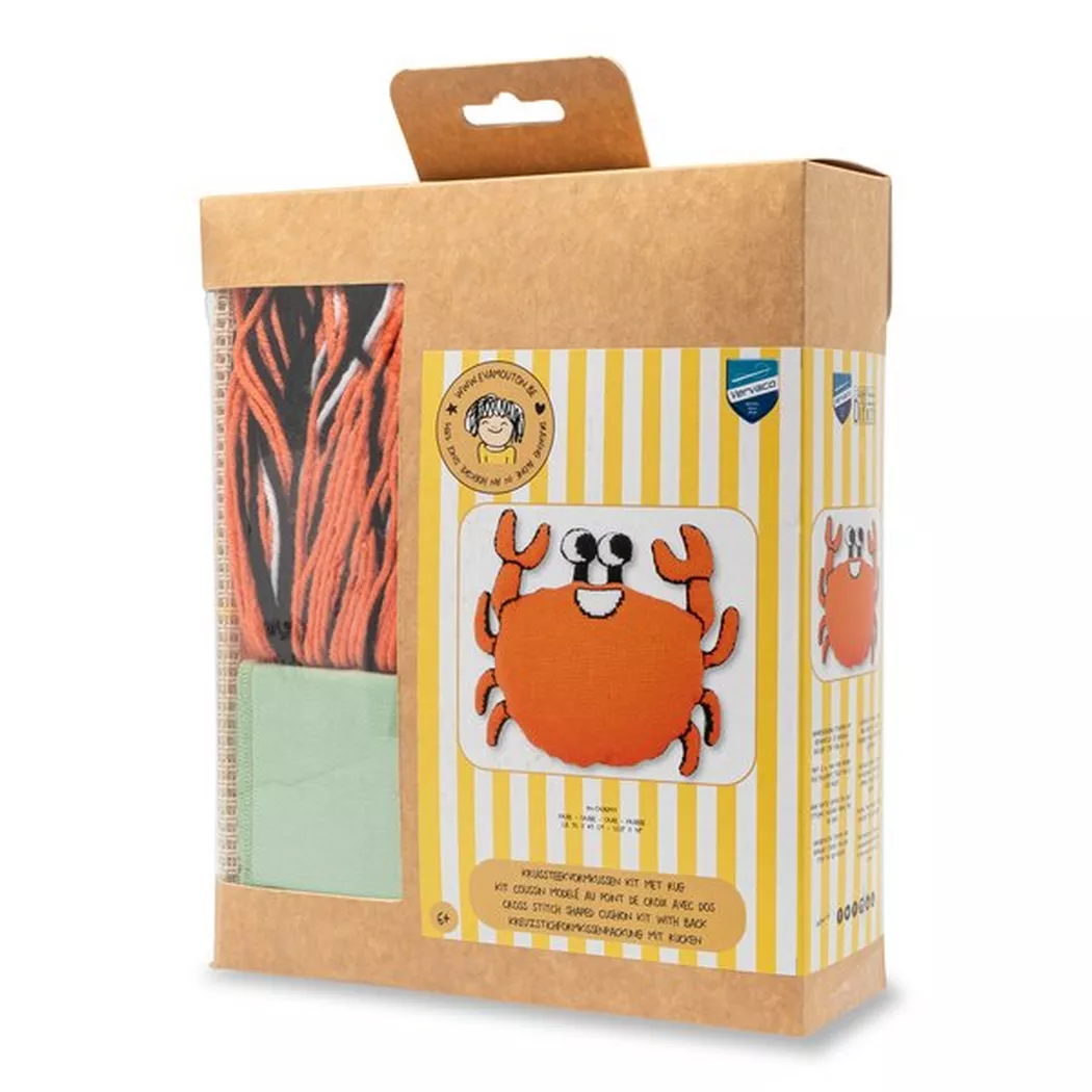 Vervaco - Stickpackung, 52X45CM, Rot