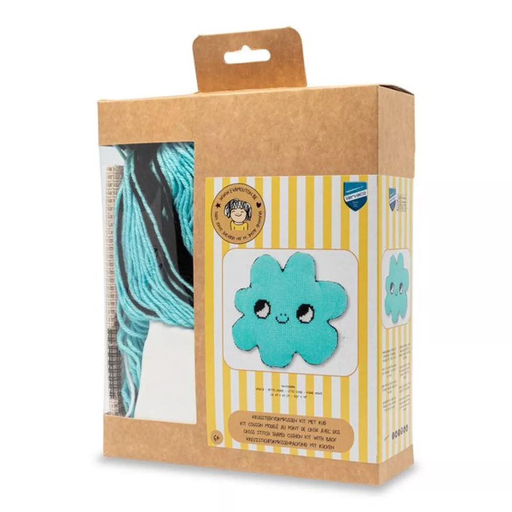 Vervaco - Stickpackung, 49X45CM, Hellblau