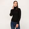 Manor Woman  Roll-Pullover Black