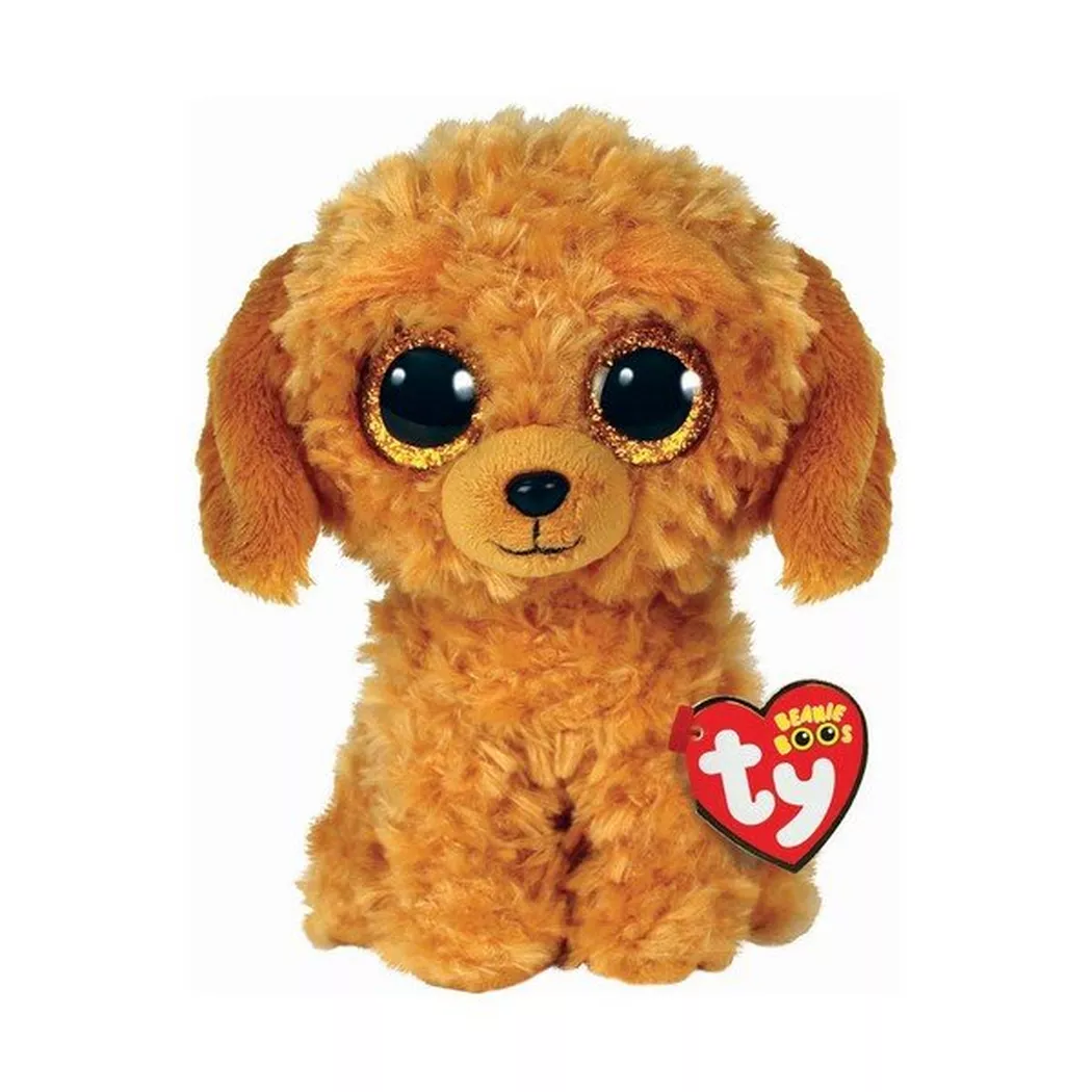 Ty - Beanie Boo, Hund Noodled, 15cm, Braun