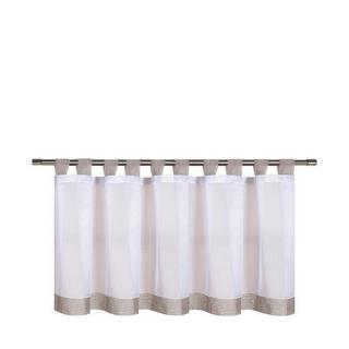 Gerster Collection Scheibengardinen Bistro weiss/hellgrau 