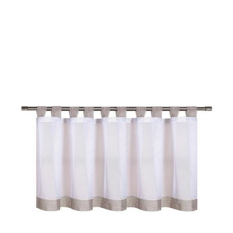 Gerster Collection Scheibengardinen Bistro weiss/hellgrau 