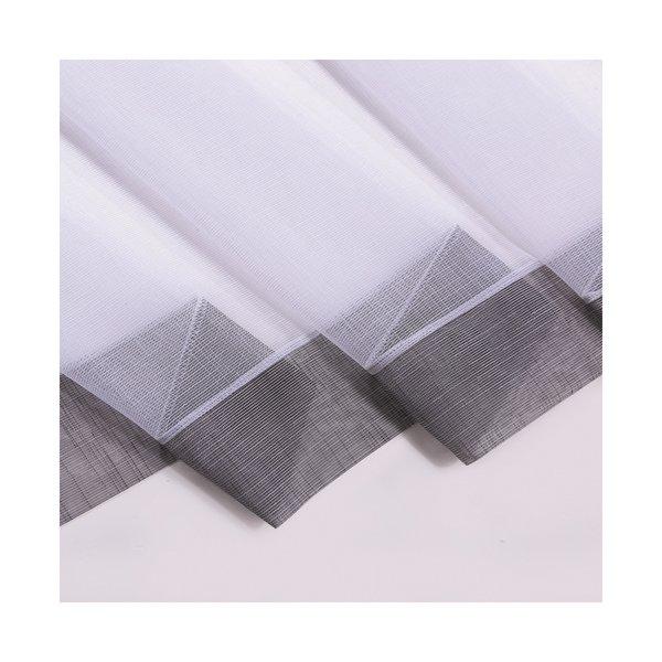 Gerster Collection Scheibengardinen Bistro weiss/hellgrau 