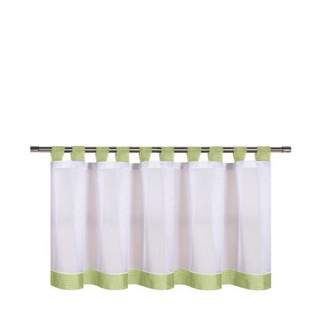 Gerster Collection Scheibengardinen Bistro weiss/hellgrau 