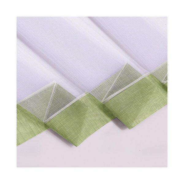 Gerster Collection Vitrages Bistro blanc/gris clair 