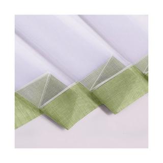 Gerster Collection Scheibengardinen Bistro weiss/hellgrau 