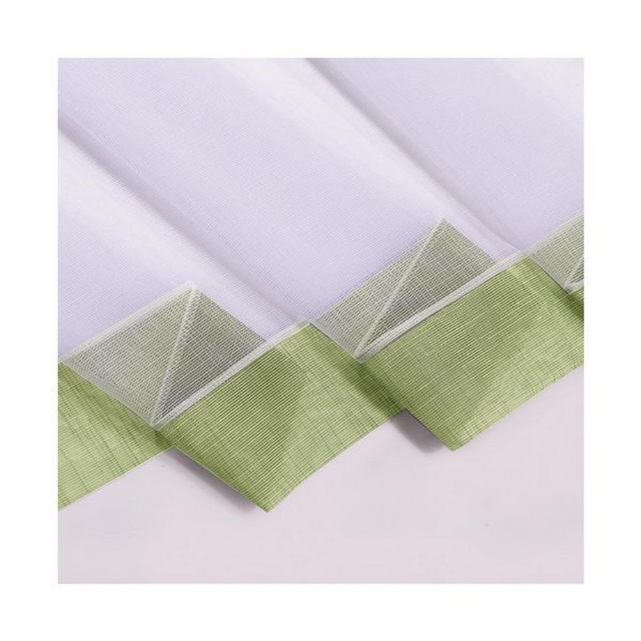 Gerster Collection Scheibengardinen Bistro weiss/hellgrau 