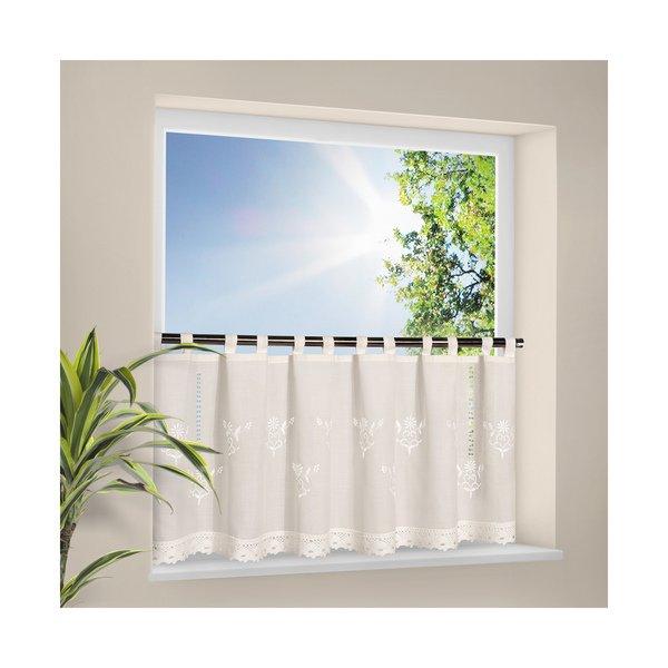 Gerster Collection Vitrages Bistro Broderie avec dentelle 