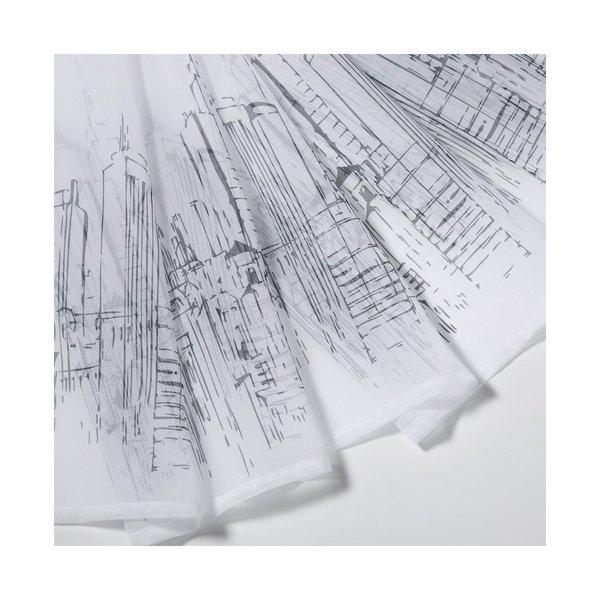 Gerster Collection Vitrages Bistro imprimé Skyline 