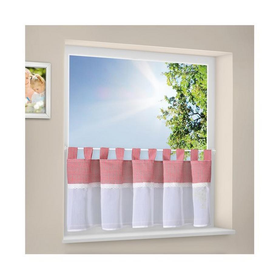 Gerster Collection Tende a vetro Bistro finiture a quadri 