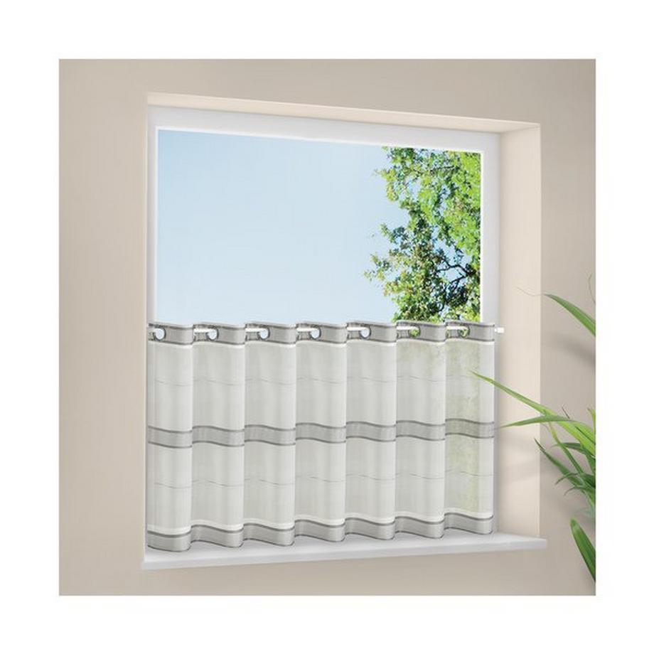 Gerster Collection Scheibengardinen Bistro Webstreifen 