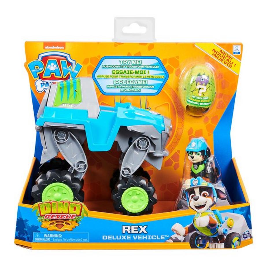 Spin Master  Paw Patrol - Dino Rescue Deluxe Fahrzeug, Zufallsauswahl 