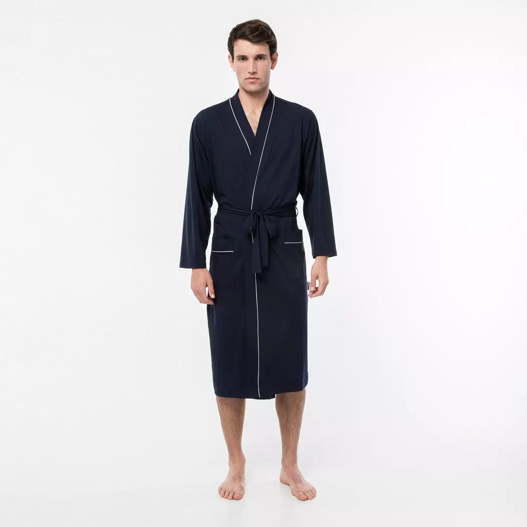 ISA bodywear - Morgenmantel, für Herren, Marine, Größe L