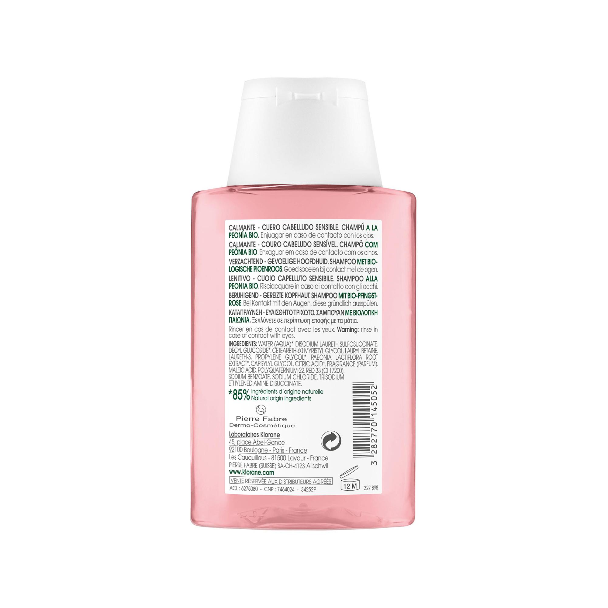 KLORANE Pivoine BIO Shampooing apaisant 